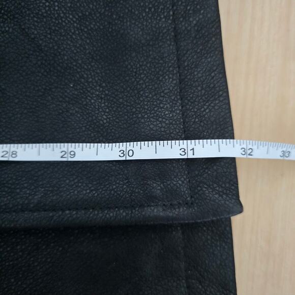 Gaby Men's Black Genuine Leather Jacket Overcoat with Quilted Lining Size M - Picture 11 of 11